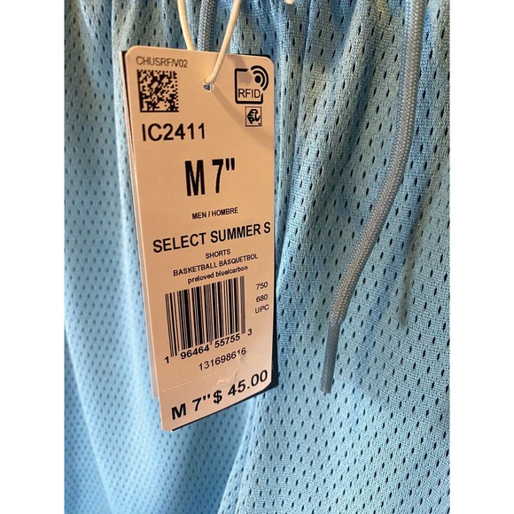Adidas Select Summer Basketball Shorts Medium Off Teal Green Blue 7” MSRP $45 - Picture 5 of 6